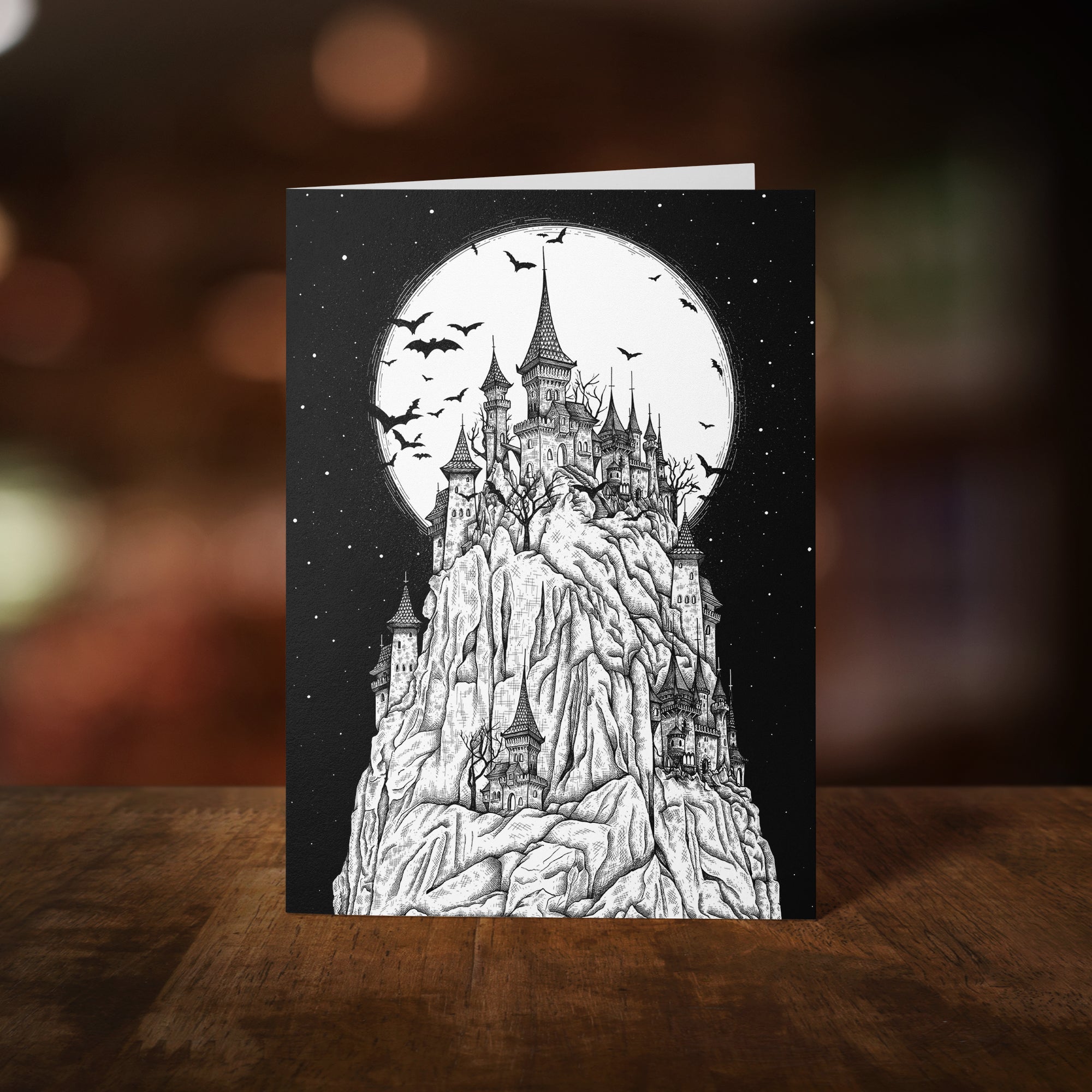 Vampire Castle - Greeting Card