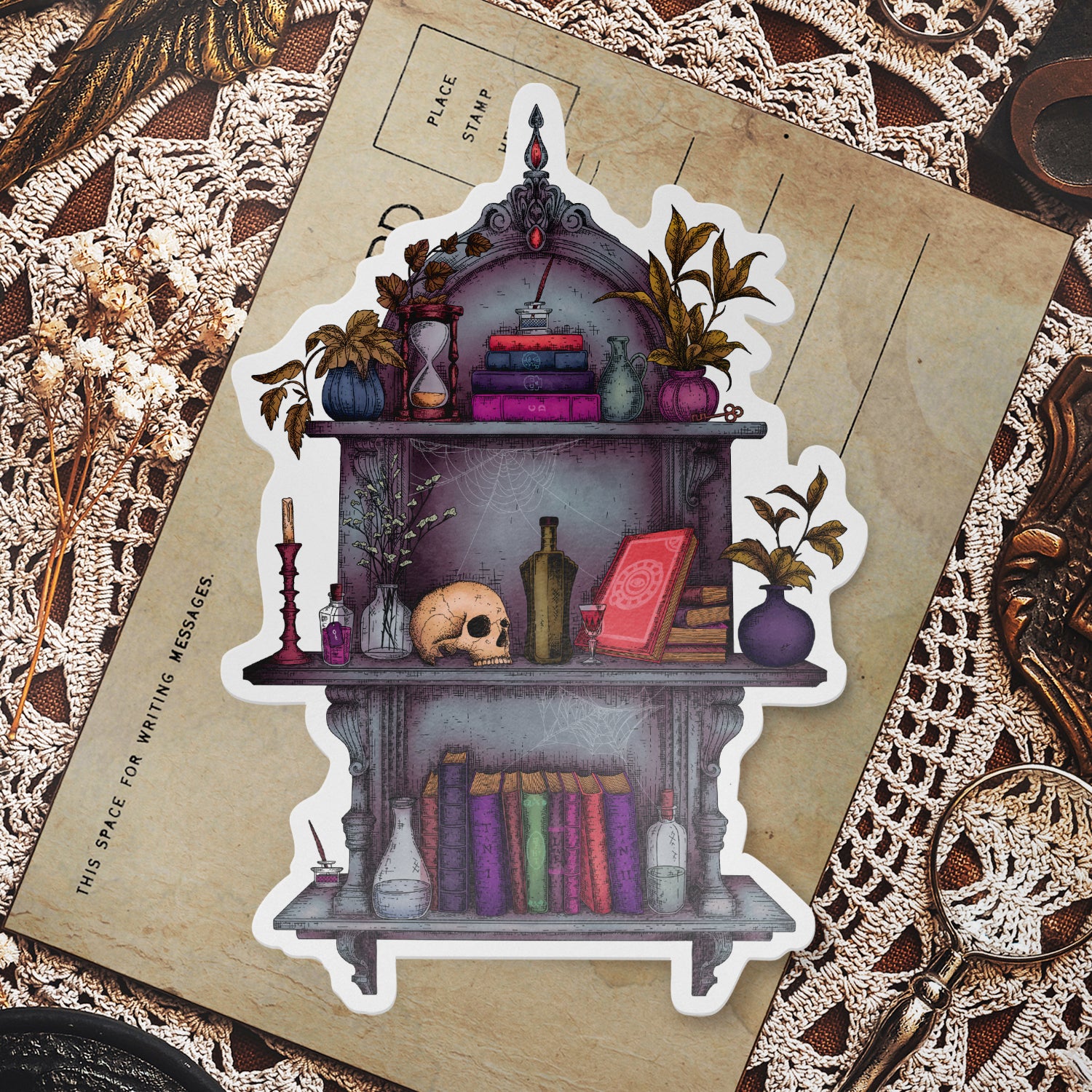 Witch's Shelves - Vinyl Sticker