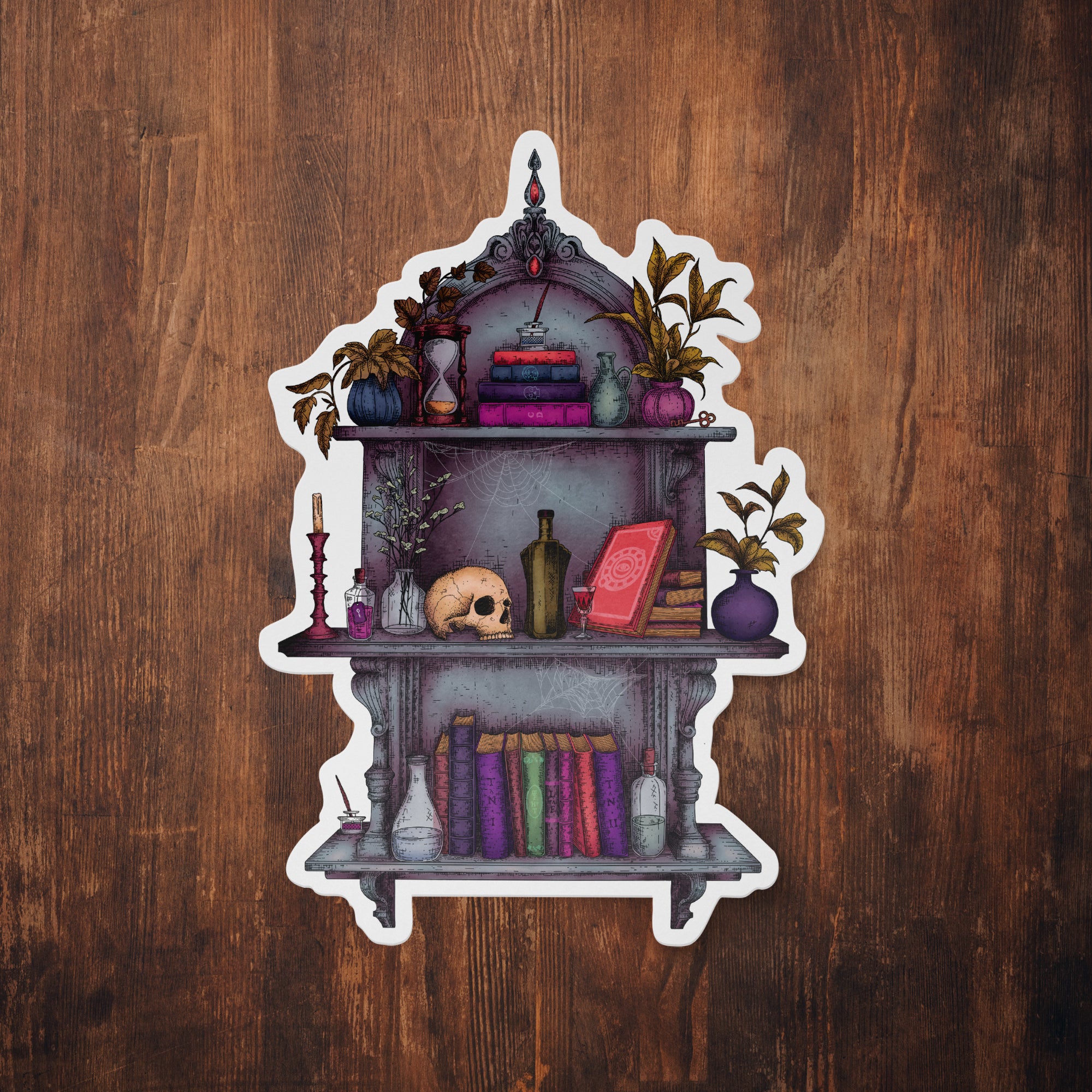 Witch's Shelves - Vinyl Sticker